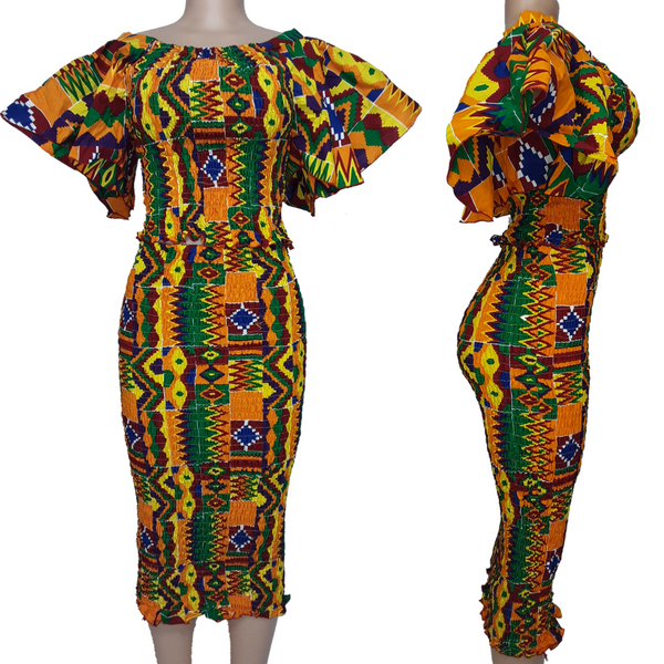 Adomah Flare 2-Piece Set (Kente)