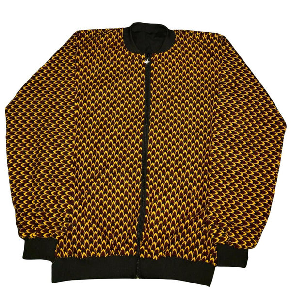MEN'S AFRICAN PRINT BOMBER