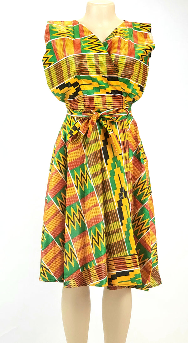 Short Sleeve Wrap Dress 5