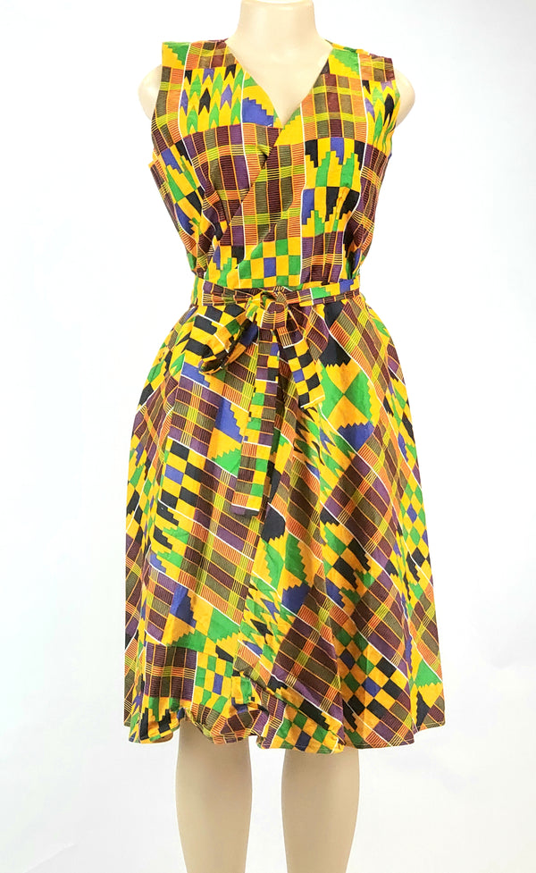 Short Sleeve Wrap Dress 11