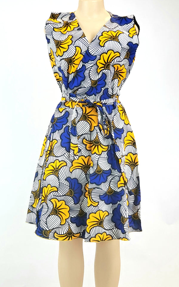 Short Sleeve Wrap Dress 8