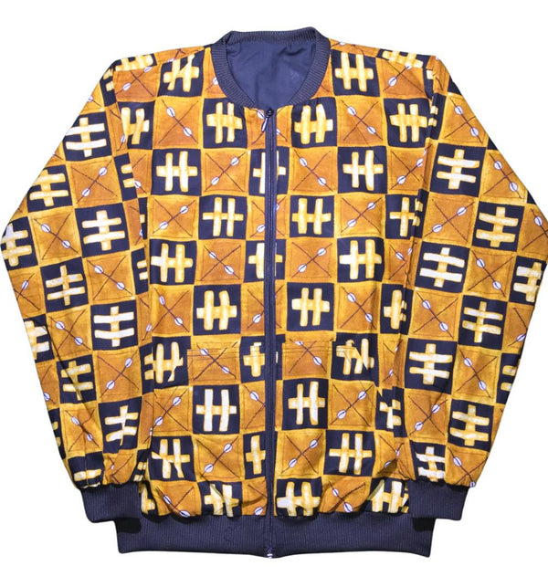 MEN'S AFRICAN PRINT BOMBER