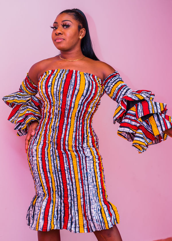 3 Sisters Off Shoulder Dress (Candy)