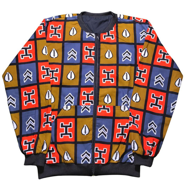 MEN'S AFRICAN PRINT BOMBER